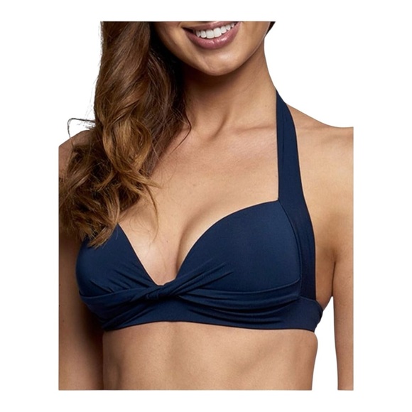 Jets Jetset 50s Halter Top Bikini in Ink NWT - Picture 1 of 5